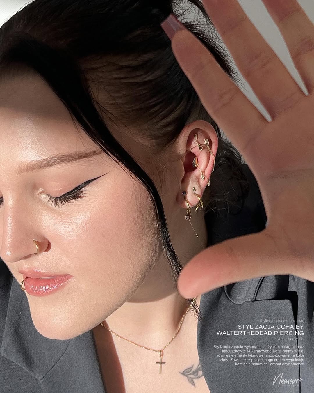 Współpraca Nezznalek ze studiem Nemearis Piercing studio w Krakowie Studio tatuażu Kraków, studio tatuażu Nemezink, studio piercingu Nemearis